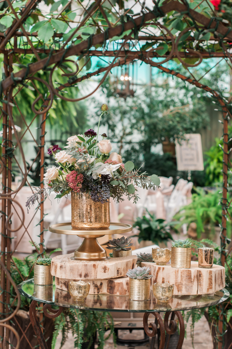 Beautiful wedding flowers by The Rose Shop